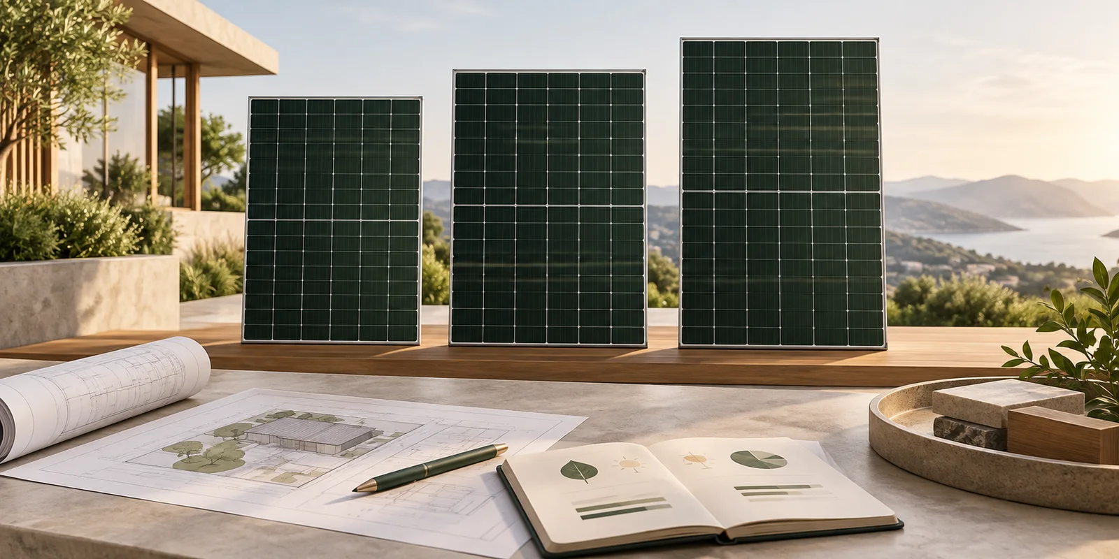 Concept illustration for How should a 570–710W photovoltaic module range be selected?