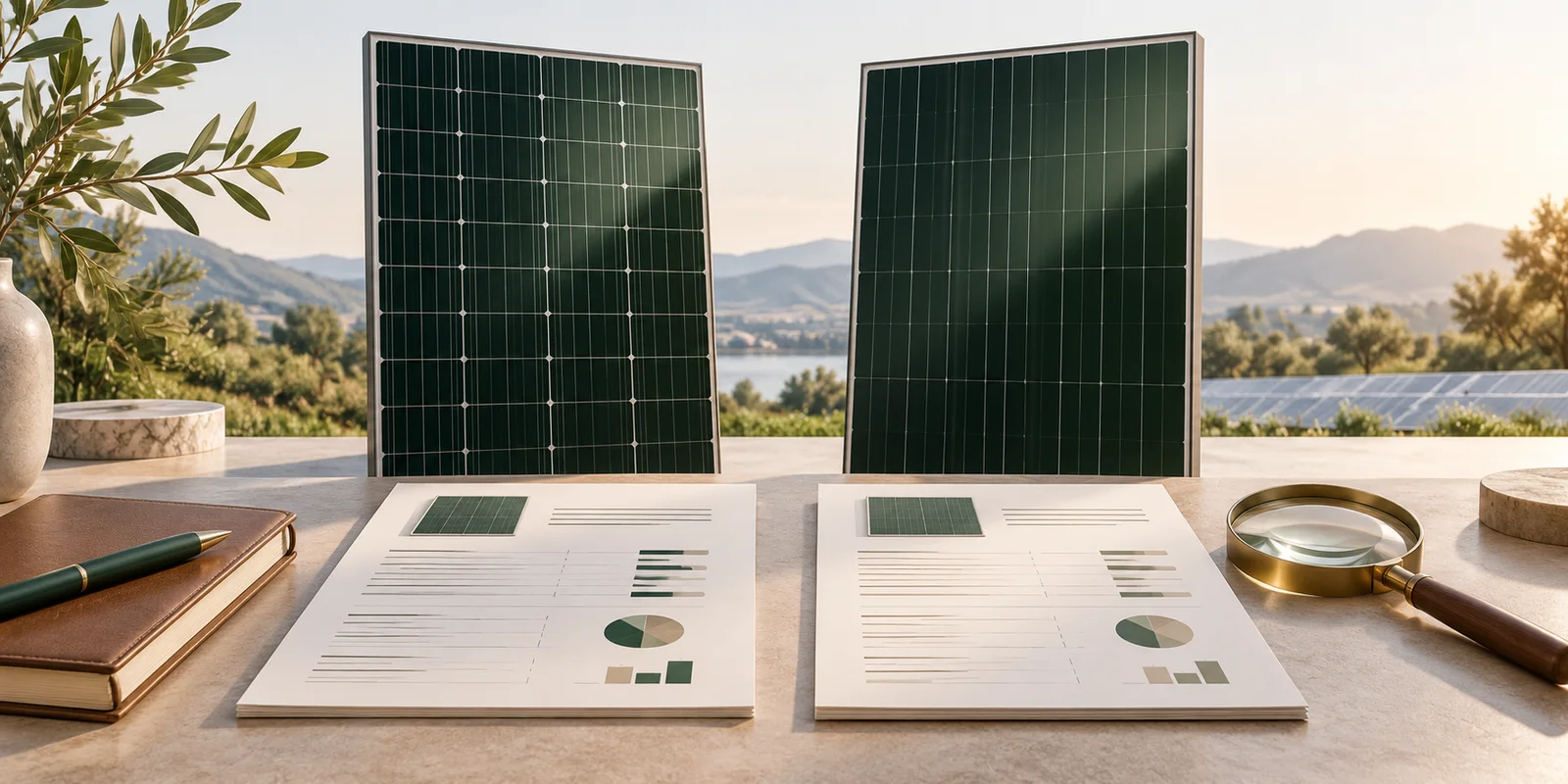 Concept illustration for How should the parameters of N-type photovoltaic module models be compared?