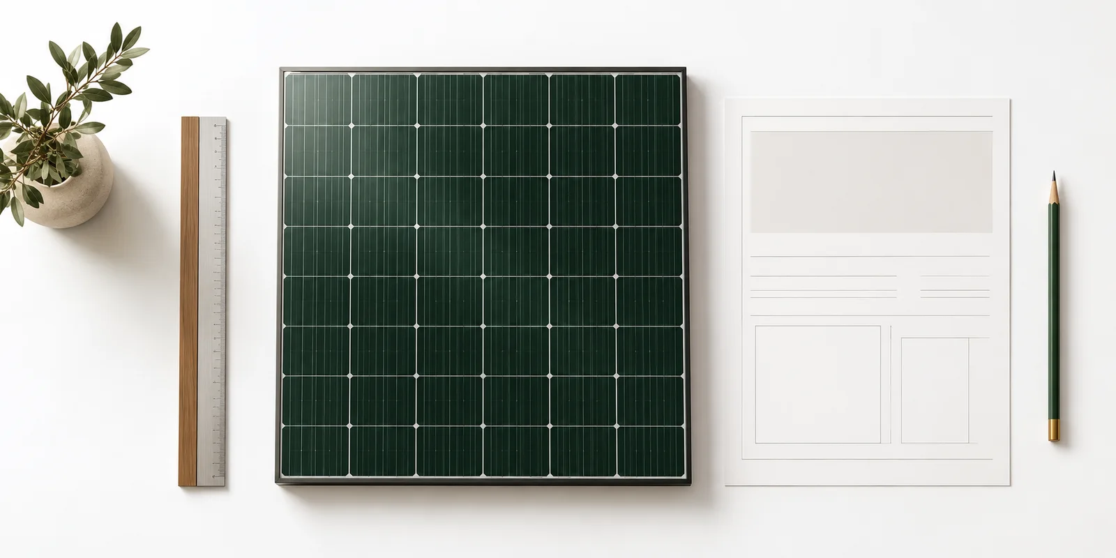 Concept illustration for How to read a photovoltaic module datasheet before selecting a model.