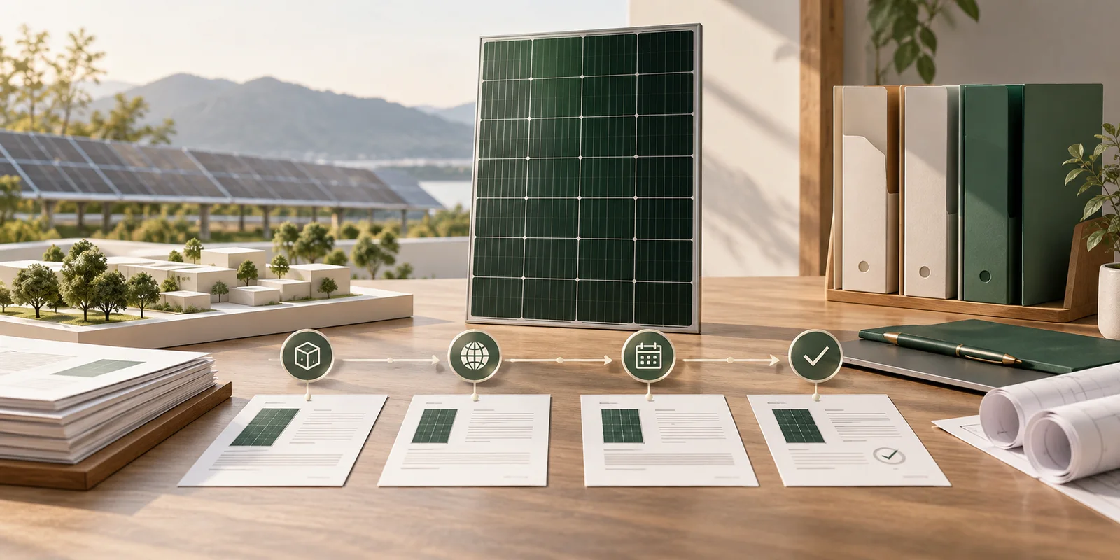 Concept illustration for How should photovoltaic module datasheet revisions be controlled?