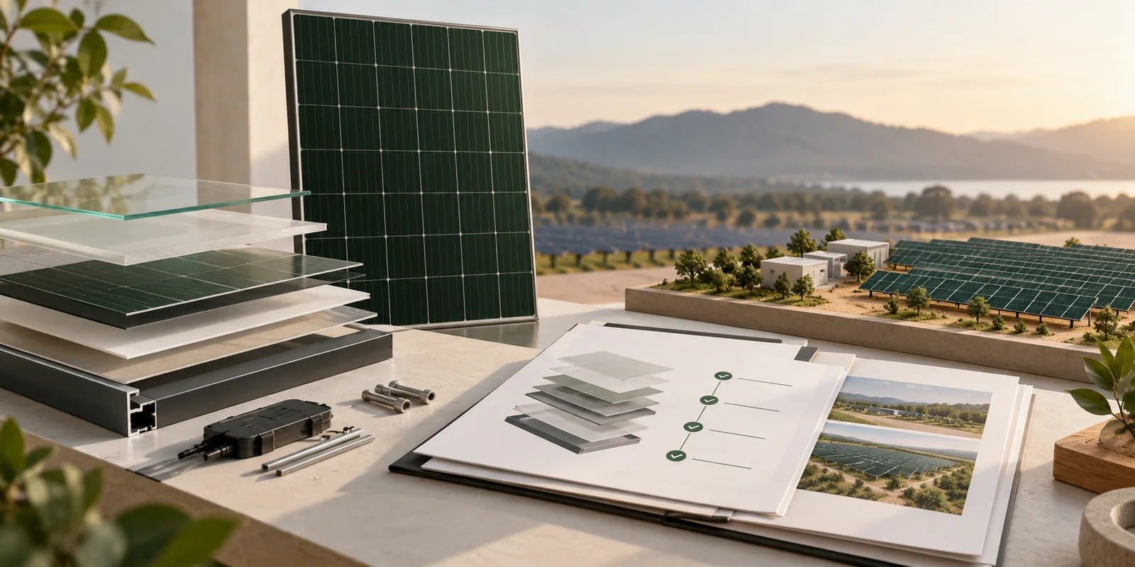 Concept illustration for How should photovoltaic module bill-of-materials changes be controlled?