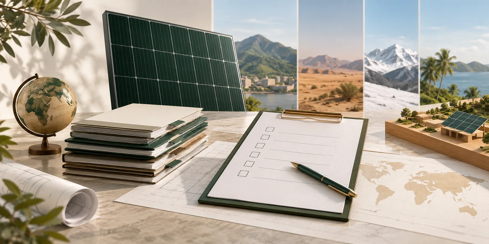Concept illustration for Which certification documents should be checked for a PV module project?