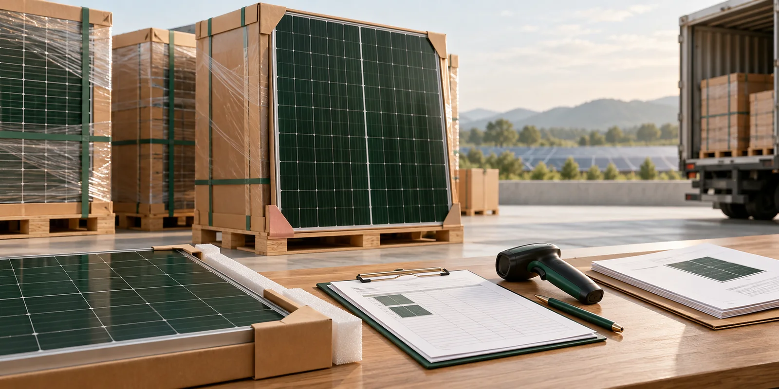 Concept illustration for How should PV modules be inspected and traced at delivery?